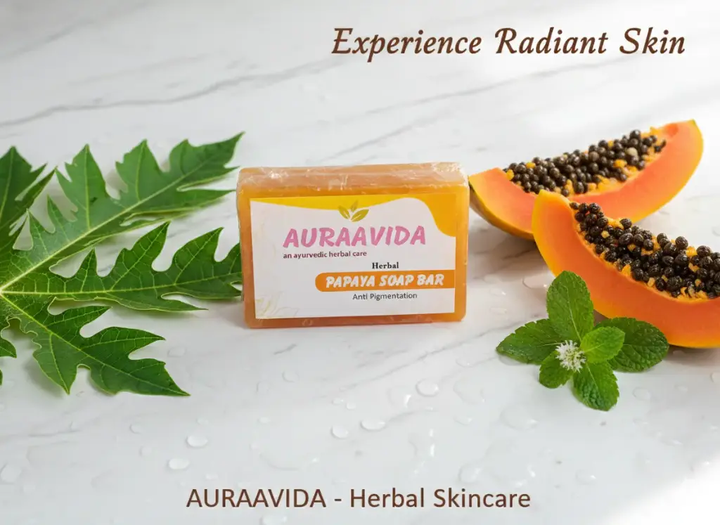 Auraavida Herbal Papaya Anti Pigmentation Soap Bar