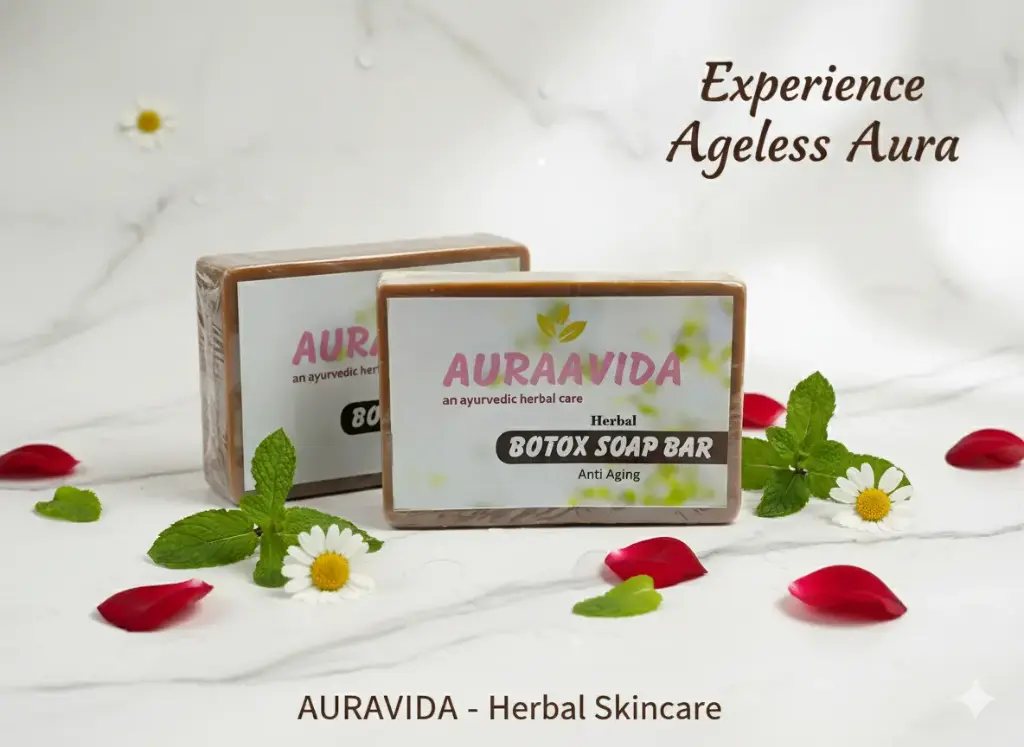 Auraavida Herbal Botox Anti Ageing Soap Bar (Pack of 2)