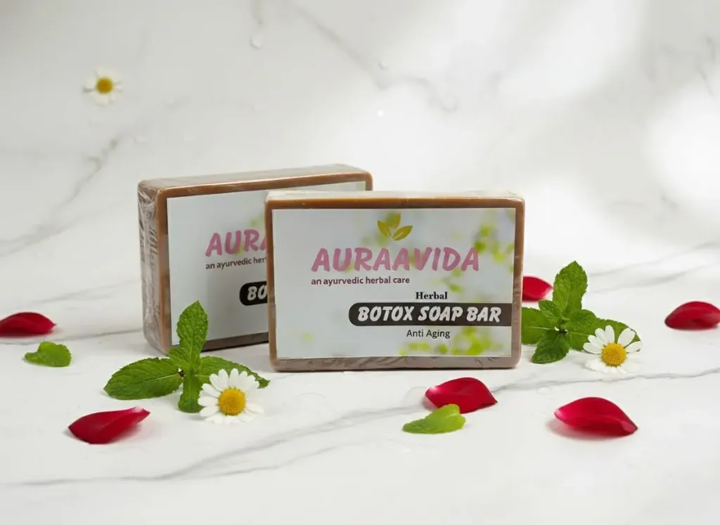 Auraavida Herbal Botox Anti Ageing Soap Bar (Pack of 2)
