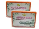 Auraavida Herbal De-Tan Skin Whitening Soap Bar (Pack of 2)