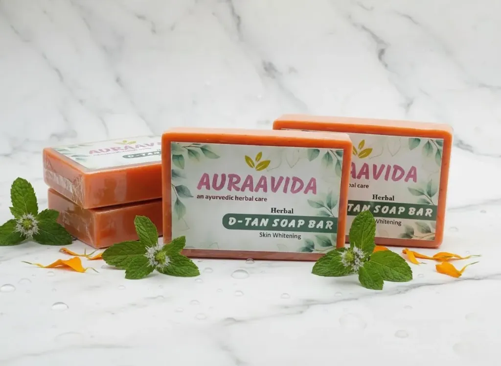 Auraavida Herbal-COMBO De-Tan Skin Whitening Soap Bar (Pack of 3)