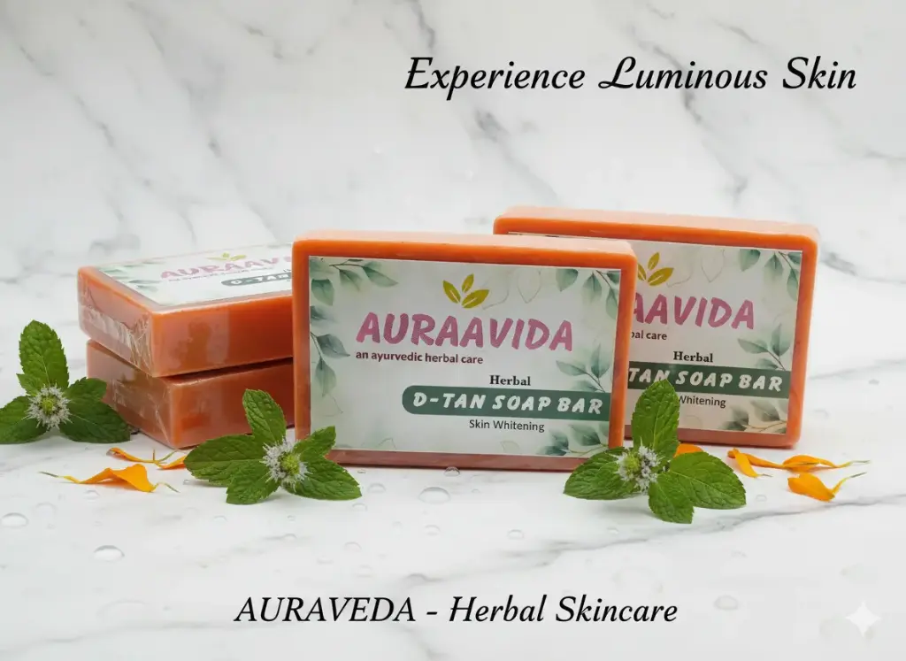 Auraavida Herbal-COMBO De-Tan Skin Whitening Soap Bar (Pack of 3)
