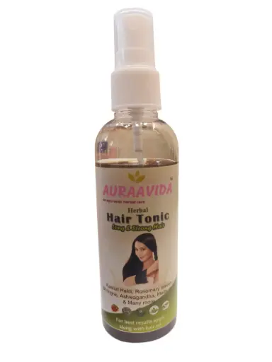 Auraavida Herbal Hair Tonic for Long & Strong Hair, Strengthens Roots, Prevents Hair Fall, Boosts Growth, 100ml