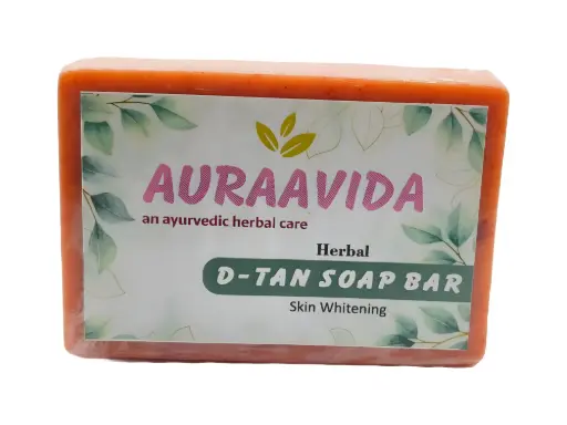 Auraavida Herbal De-Tan Skin Whitening Soap Bar
