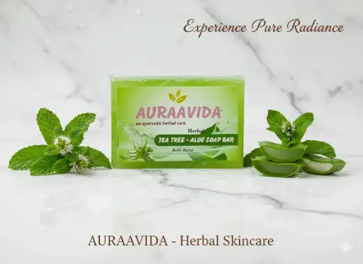 Auraavida Herbal Tea Tree-Aloe - Anti Acne Soap Bar