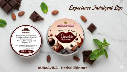Auraavida Herbal Lip Balm - Chocolate