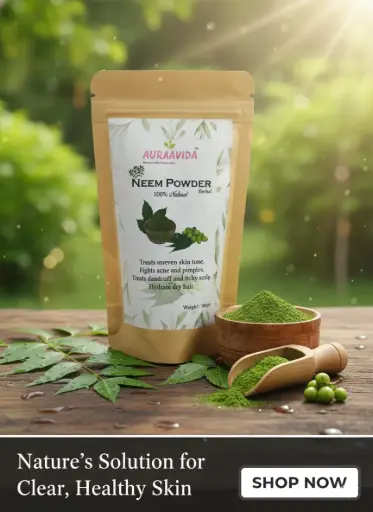 Auraavida Herbal Neem Leaf Powder for Skin and Hair 100gm